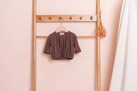 [BEBELOUTE] Bebe  Cardigan (Brown), Daily Look, Spring, Fall Fashion for Infant and Toddler,  Cotton 100% _ Made in KOREA